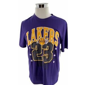 NBA Lakers Lebron James #23 T-Shirt Mens M Sporty Activewear Basketball Tee NWT
